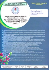 Jurnal pendidikan dan praktik keperawatan Indonesia