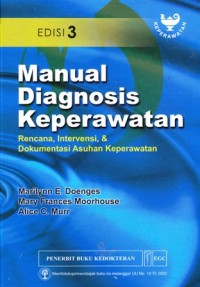 Manual diagnosis keperawatan Rencana intervensi dan dokumentasi asuhan keperawatan