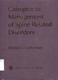 Chiropractic Management of Spine Reated Disoerders