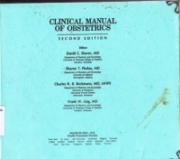 Clinical manual of obstetrics