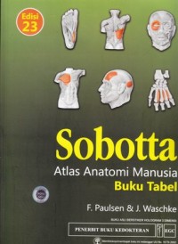 Sobotta: Atlas anatomi manusia:buku tabel
