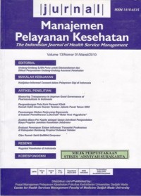 Image of MANAJEMEN PELAYANAN KESEHATAN