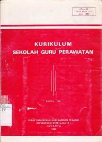 Pusat Pendidikan dan latihan pegawai, kurikulum sekolah guru perawatan