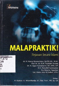 Malpraktik. tinjauan secara islami