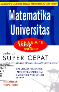 Matematika Universitas Scaum's Easy Out Lines