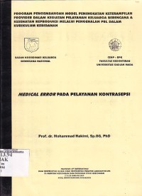 Medical Error pada Pelayanan Kontrasepsi