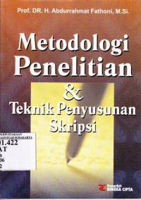 Metodologi Penelitina & Teknik penyusunan Skripsi