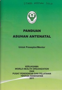 PAnduan Antenatal untuk preseptor/mentor